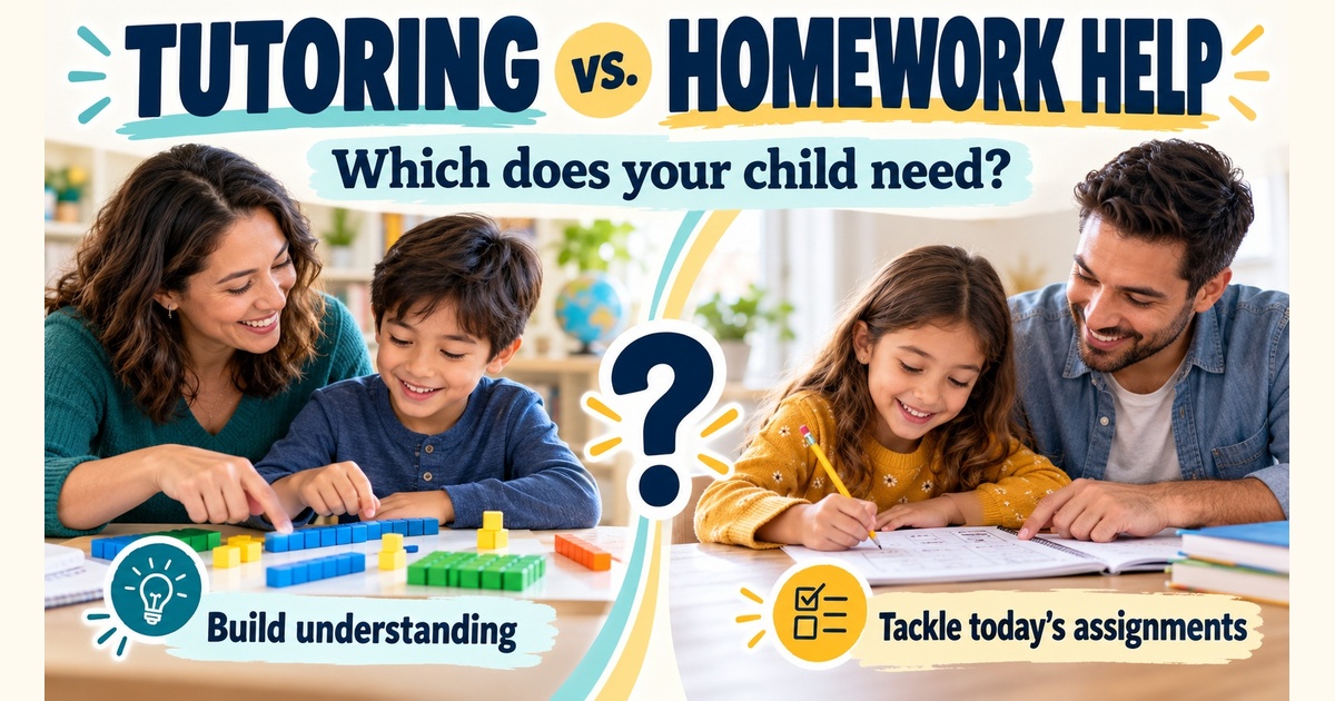 Tutoring vs. Homework Help: