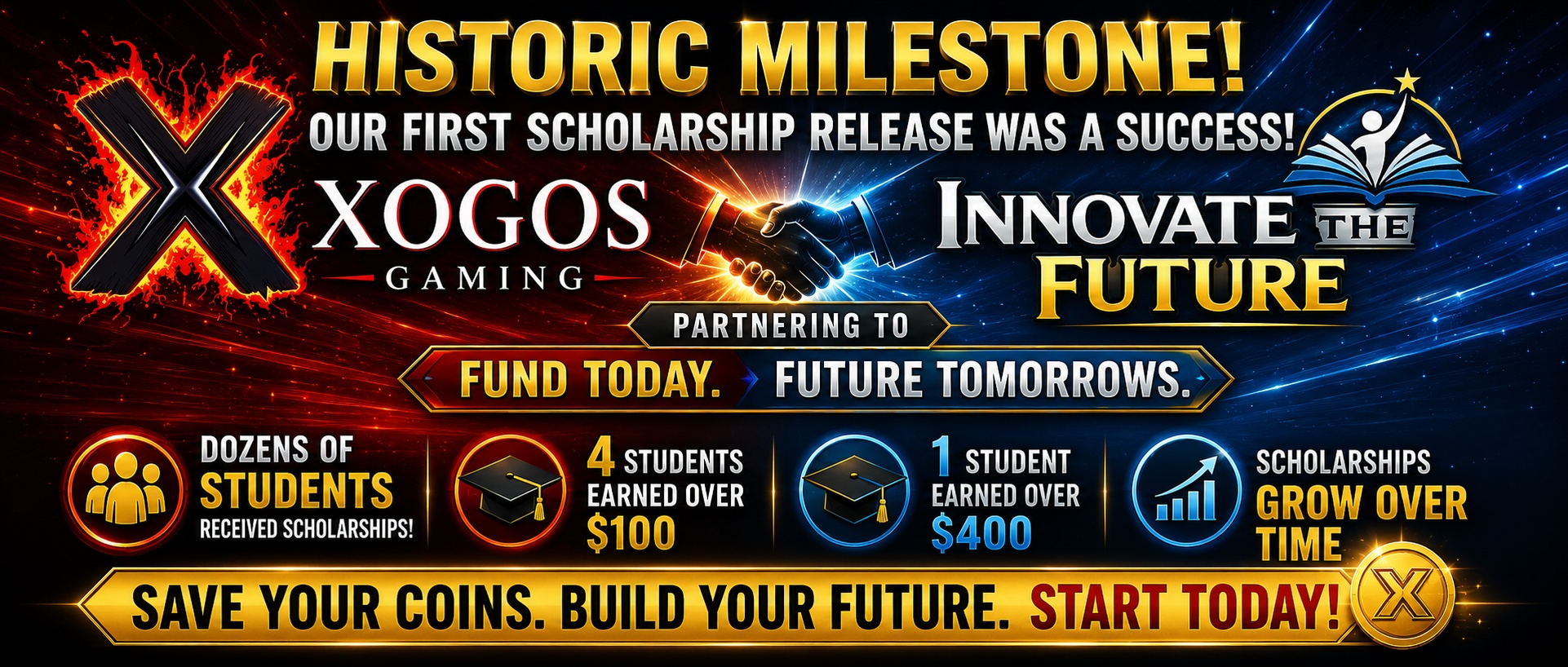 Xogos Gaming Celebrates First Successful Scholarship Release: Students Turn Gaming and Service Into Real Money for Their Futures
