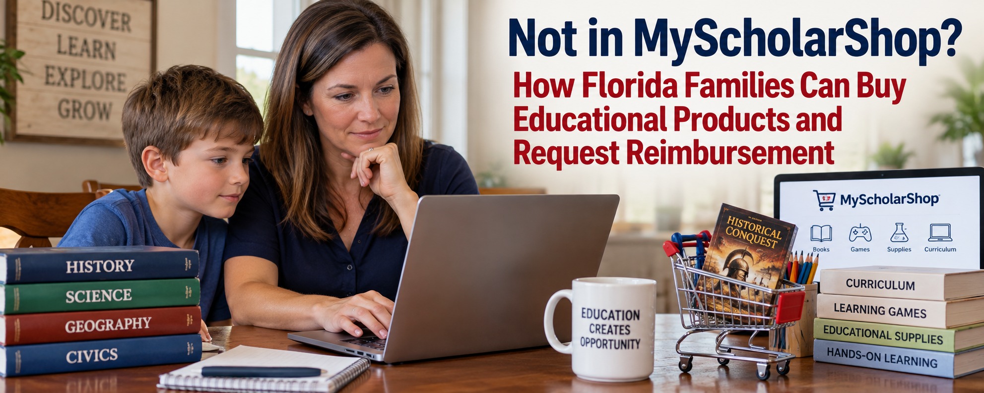 Not in MyScholarShop? How Florida Families Can Buy Educational Products and Request Reimbursement
